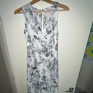 Calvin Klein Dress Black White Floral Dress